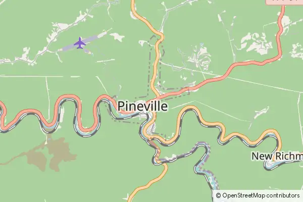 Karte Pineville