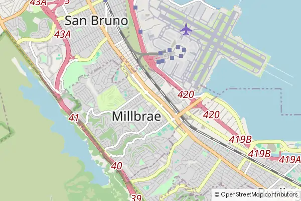 Karte Millbrae