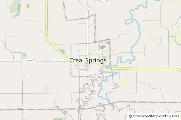 Karte Creal Springs