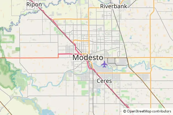 Karte Modesto