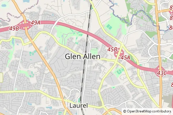 Karte Glen Allen