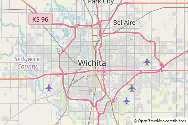 Karte Wichita