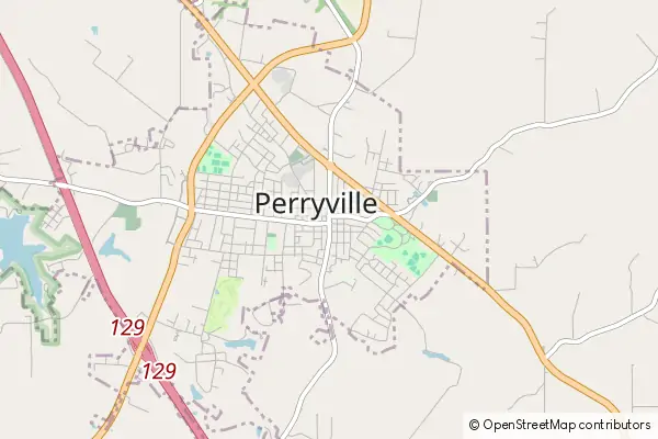 Karte Perryville