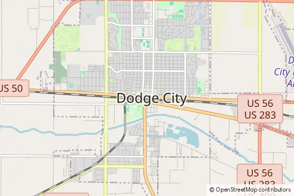 Karte Dodge City