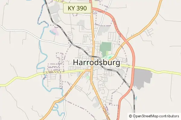 Karte Harrodsburg