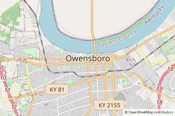 Karte Owensboro