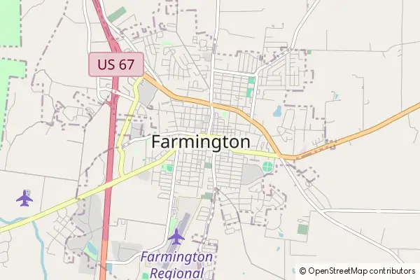 Karte Farmington