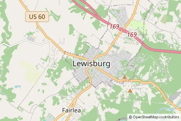 Karte Lewisburg