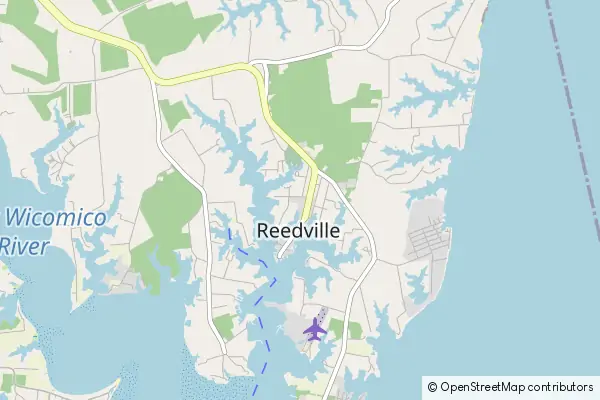 Karte Reedville