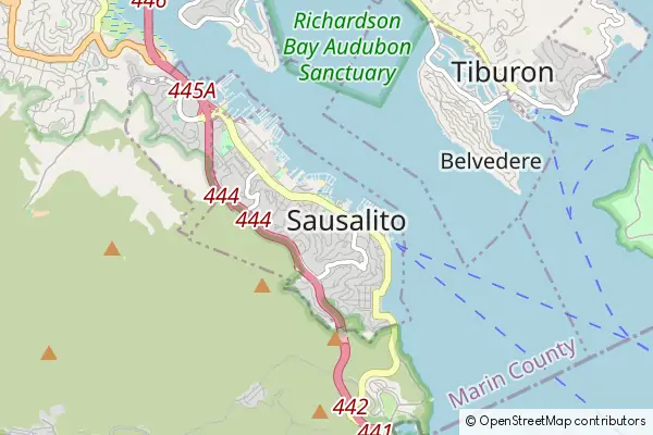 Karte Sausalito