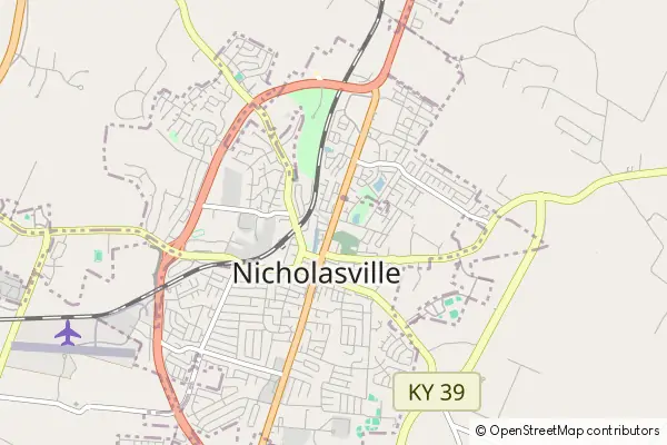 Karte Nicholasville