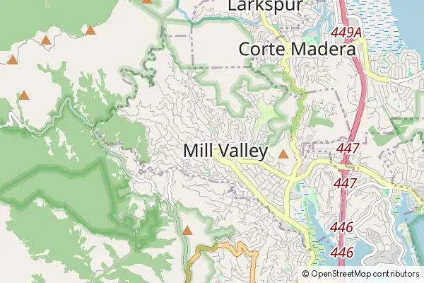 Karte Mill Valley