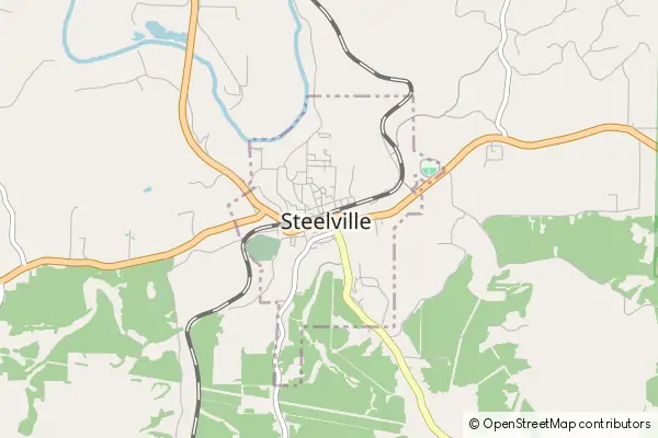 Karte Steelville