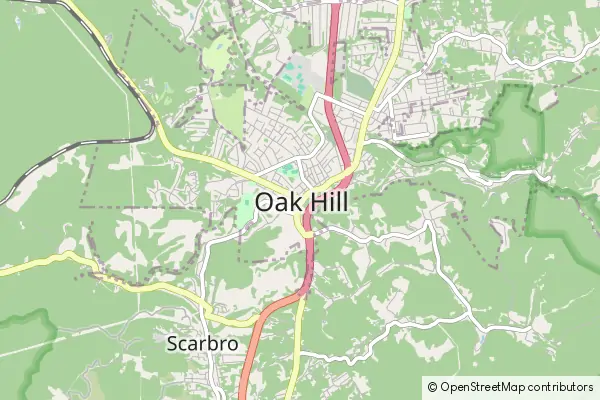Karte Oak Hill