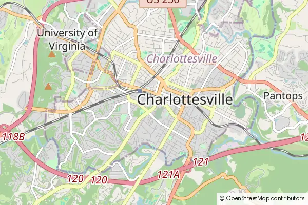 Karte Charlottesville