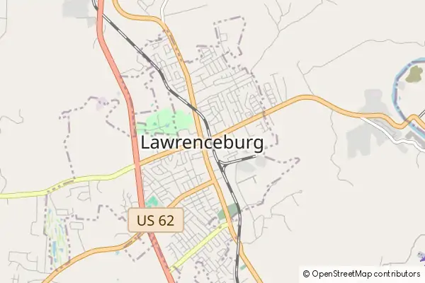 Karte Lawrenceburg