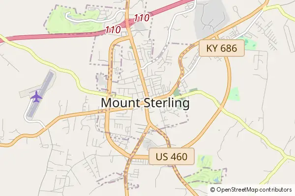 Karte Mount Sterling