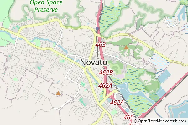 Karte Novato