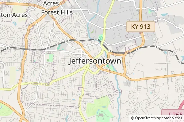 Karte Jeffersontown