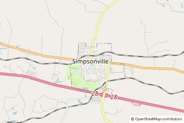 Karte Simpsonville