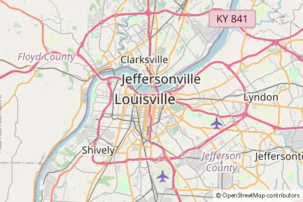Karte Louisville