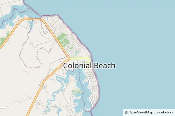 Karte Colonial Beach