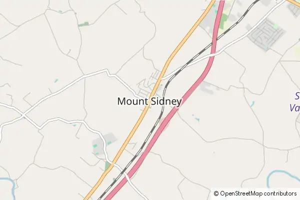 Karte Mount Sidney