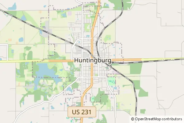 Karte Huntingburg