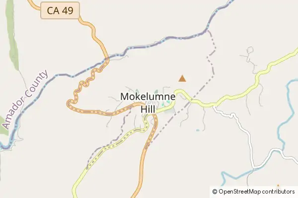 Karte Mokelumne Hill