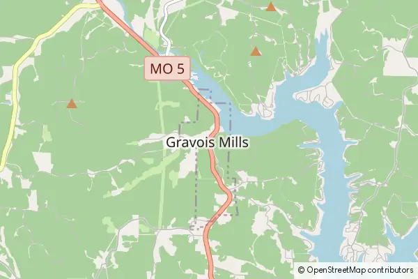 Karte Gravois Mills