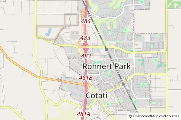 Karte Rohnert Park