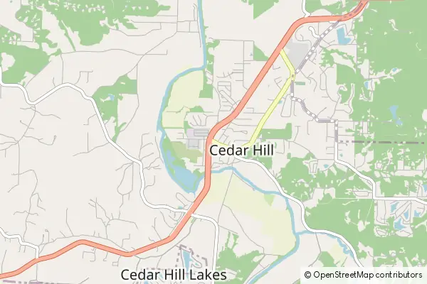 Karte Cedar Hill