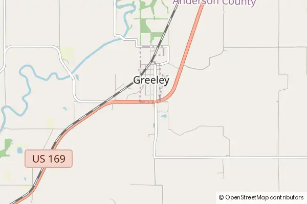 Karte Greeley