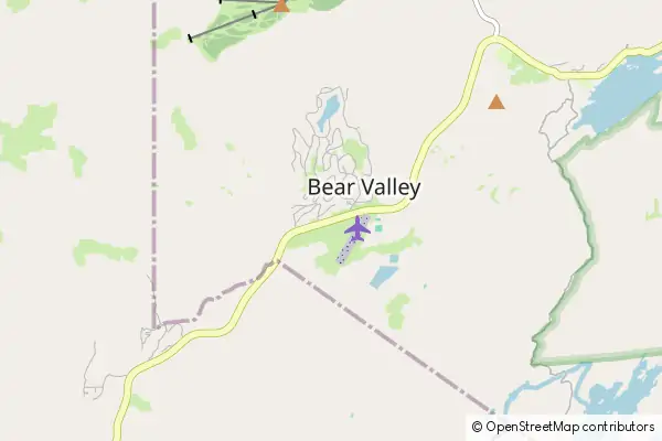 Karte Bear Valley