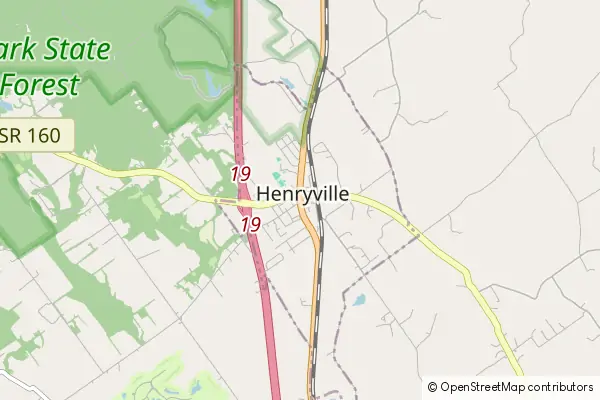 Karte Henryville