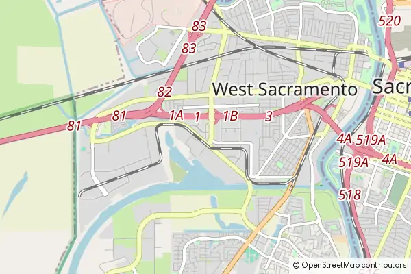 Karte West Sacramento