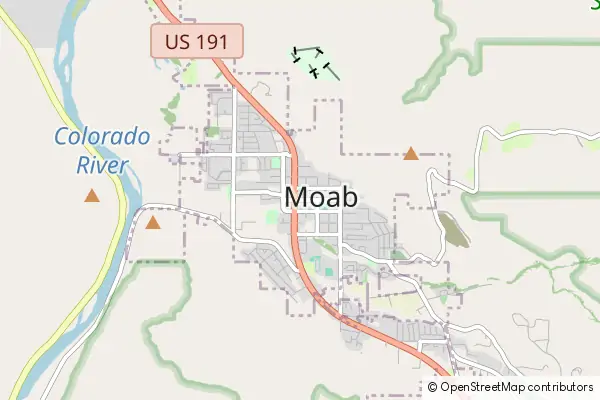 Karte Moab