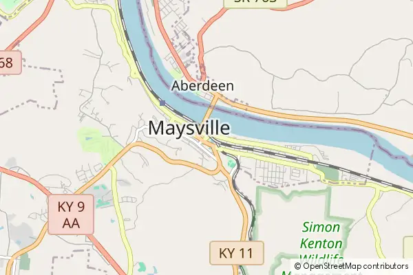 Karte Maysville