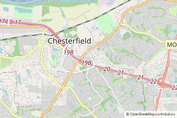 Karte Chesterfield