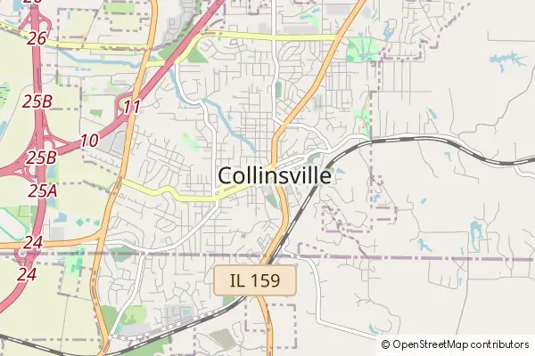 Karte Collinsville