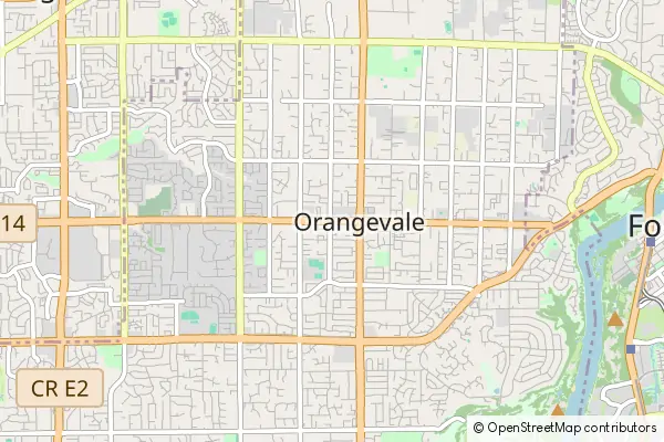 Karte Orangevale