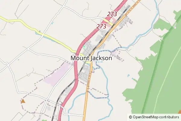 Karte Mount Jackson