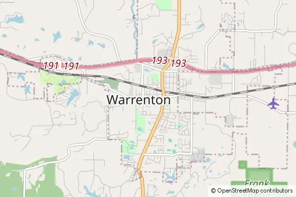 Karte Warrenton