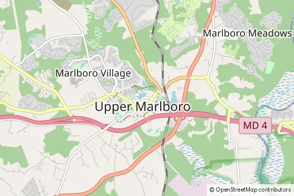 Karte Upper Marlboro