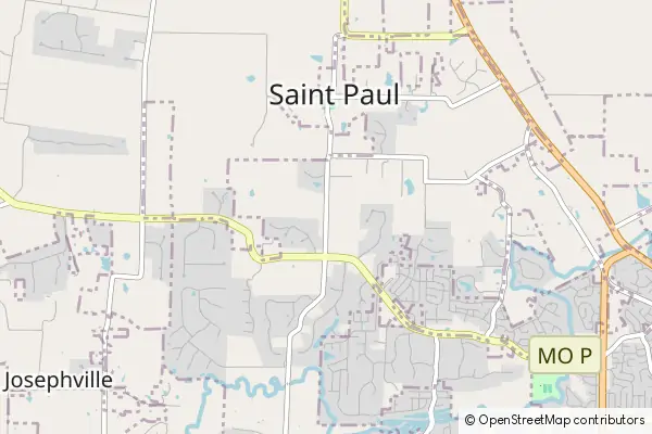 Karte Saint Paul