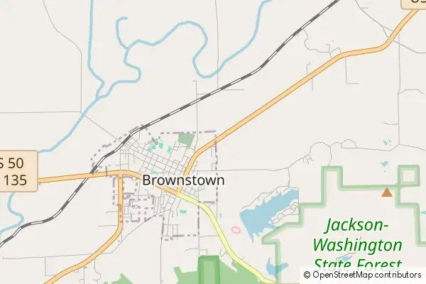 Karte Brownstown