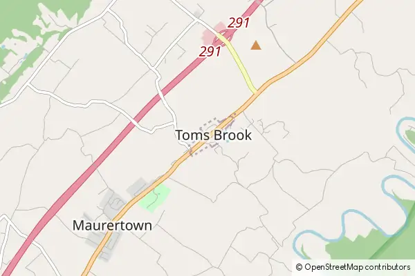 Karte Toms Brook