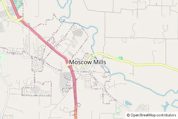 Karte Moscow Mills