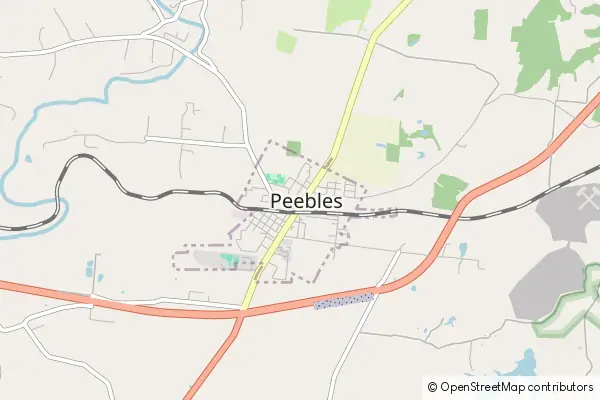 Karte Peebles