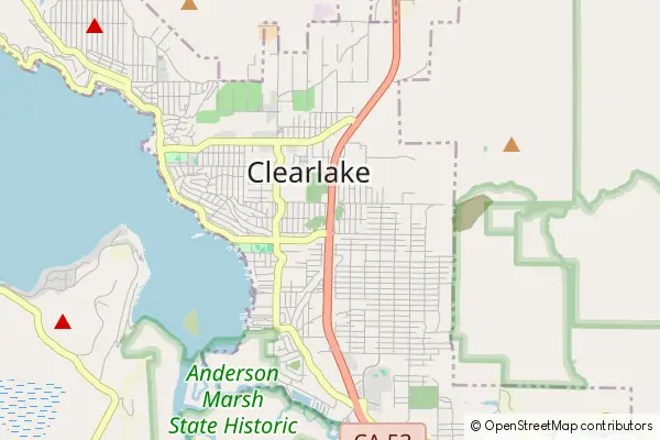 Karte Clearlake